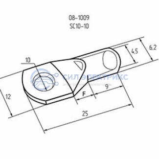 фото Наконечник кольцевой REXANT НК, ø10 мм, 10 мм², ТМЛ (DIN) 10-10