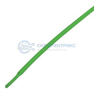 фото Трубка термоусаживаемая ТУТ нг 1,0/0,5мм, зеленая, упаковка 50 шт. по 1м REXANT