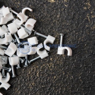 фото Крепеж кабеля круглый 4 мм, белый (упак. 50 шт) REXANT