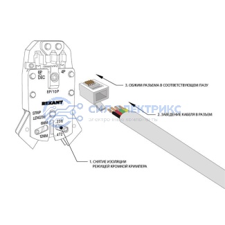 Разъем телефонный UTP, RJ-14 (6P4C), CAT 3 REXANT фото Разъем телефонный UTP, RJ-14 (6P4C), CAT 3 REXANT
