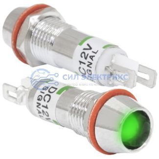 фото Светодиодный индикатор (лампа) L-615-G 12v (8mm)