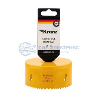 Коронка Bimetal 95 мм Kranz фото Коронка Bimetal 95 мм Kranz
