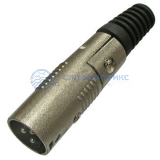 фото Разъём микрофонный XLR JD-357/AUD-71, вилка 3-х полюсное