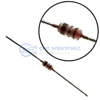 фото Диод низковольтный КД205Б, 3А, 200В, корпус DO-35