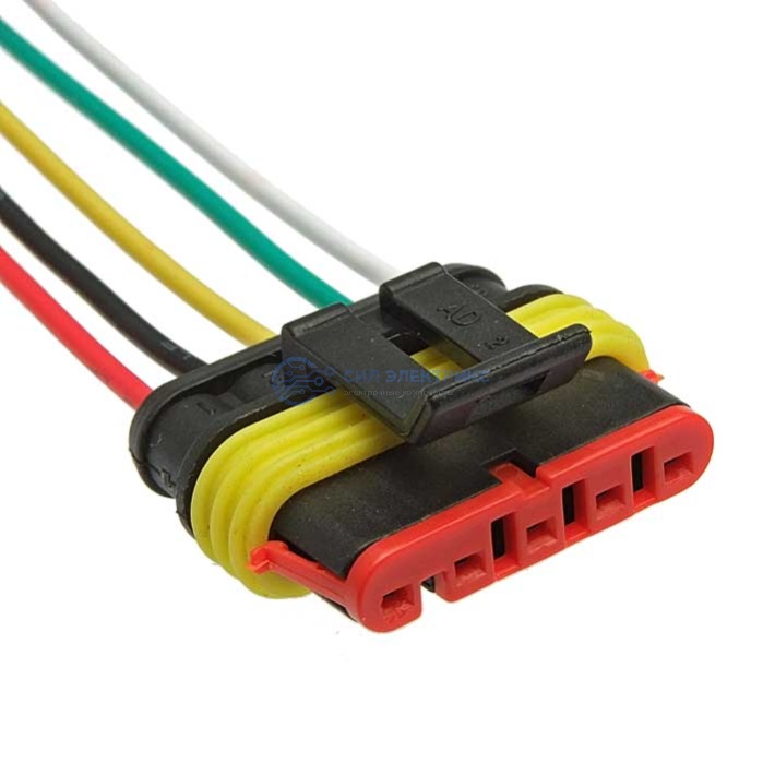 Разъём авт. соединитель DJ7051-1..5-21 (18AWG 200mm) фото Разъём авт. соединитель DJ7051-1..5-21 (18AWG 200mm)