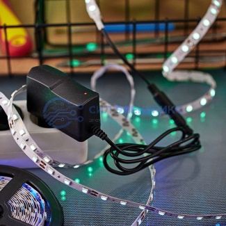 фото Блок питания (сетевой адаптер) AC 110-250В/DC 12В, 0,5А, 6ВТ с DC разъемом подключения 5,5x2,1 (IP43)