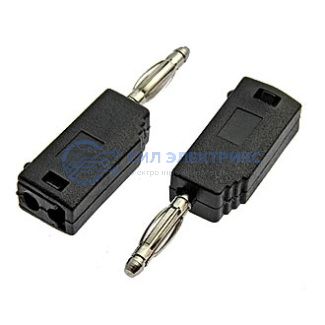фото Штекер (гнездо, клемма) Z027 2mm Stackable Plug BLACK