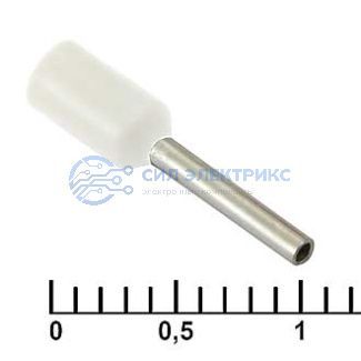 фото Наконечник на кабель DN00508 white (1x8mm)