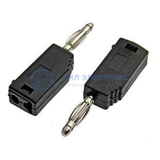 фото Штекер (гнездо, клемма) Z027 2mm Stackable Plug BLACK