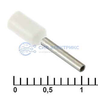 фото Наконечник на кабель DN00508 white (1x8mm)