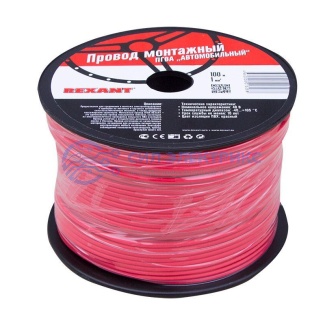 фото Провод ПГВА REXANT 1х1.00 мм², красный, бухта 100 м