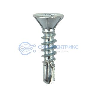 Саморез оконный KRANZ сверло, 3.9х16, белый цинк, короб (1000 шт./уп.) фото Саморез оконный KRANZ сверло, 3.9х16, белый цинк, короб (1000 шт./уп.)