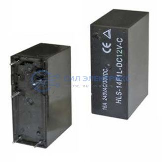 фото Реле 14F1 (JQX-14F1), 12VDC, 10A, тип контактов: переключающий (SPDT), сила удержания: 100 г, рабочая температура: -40°C до +85°C