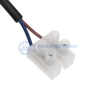 фото Патрон подвесной с клеммной колодкой E27 черный, с этикеткой, индивидуальный пакет REXANT