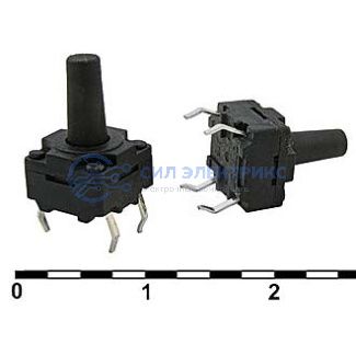 фото Тактовая кнопка WS88125-250AH, 8х8х5 мм, OFF-ON (4P), IP67, 250 мА, 12 В, 100 мОм