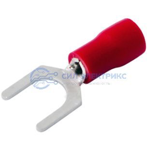 фото НАКОНЕЧНИК ВИЛОЧНЫЙ изолированный (6.5мм) 0.5-1.5мм² REXANT (БЛИСТЕР F)
