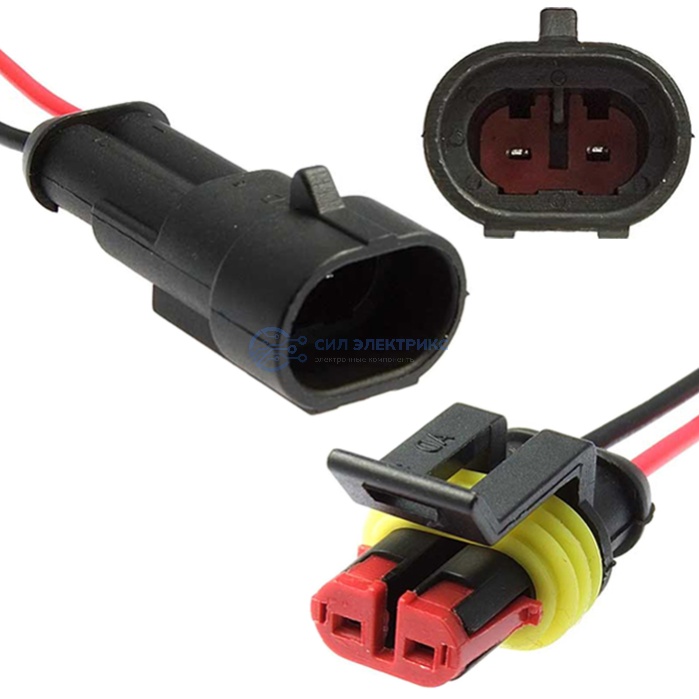 SuperSeal 1.5, 2PIN MF (18AWG 20cm) фото SuperSeal 1.5, 2PIN MF (18AWG 20cm)
