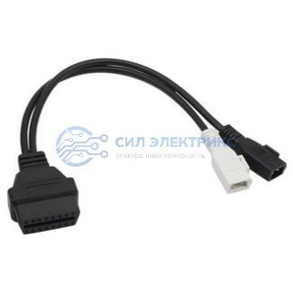 фото Адаптер диагностический переходник OBD2-16-2P+2P