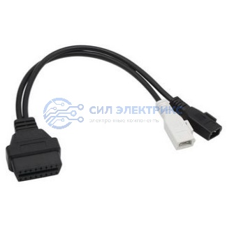 фото Адаптер диагностический переходник OBD2-16-2P+2P