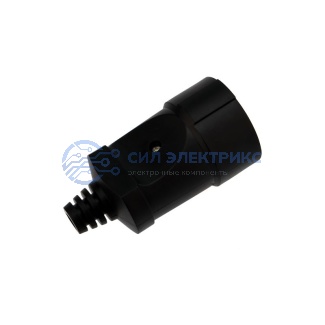 фото Розетка разборная без з/к 10А черная REXANT