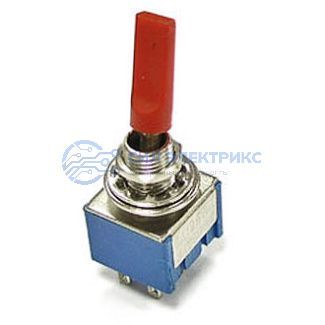 фото Микротумблер MTS-203-E1, ON-OFF-ON (краткосрочный колпачок), DPDT, 3 А, 250 В, 20 мОм