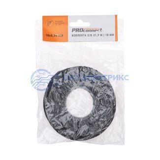 Изолента ХБ 18х0,35 мм (ролик 31,9 м/200 г) (2-ПОЛ) PROconnect фото Изолента ХБ 18х0,35 мм (ролик 31,9 м/200 г) (2-ПОЛ) PROconnect