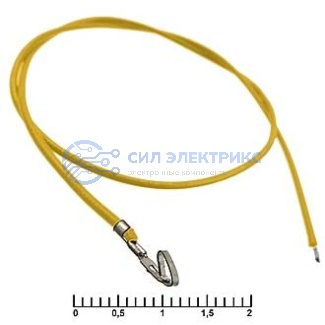 Разъем питания низковольтный HU 2,54 mm AWG26 0,3m yellow фото Разъем питания низковольтный HU 2,54 mm AWG26 0,3m yellow