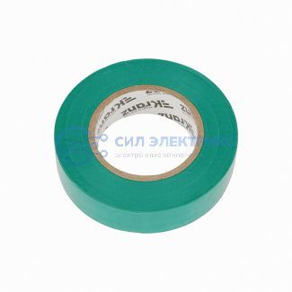 фото Изолента ПВХ 0,13х19 мм, 25 м, зеленая KRANZ