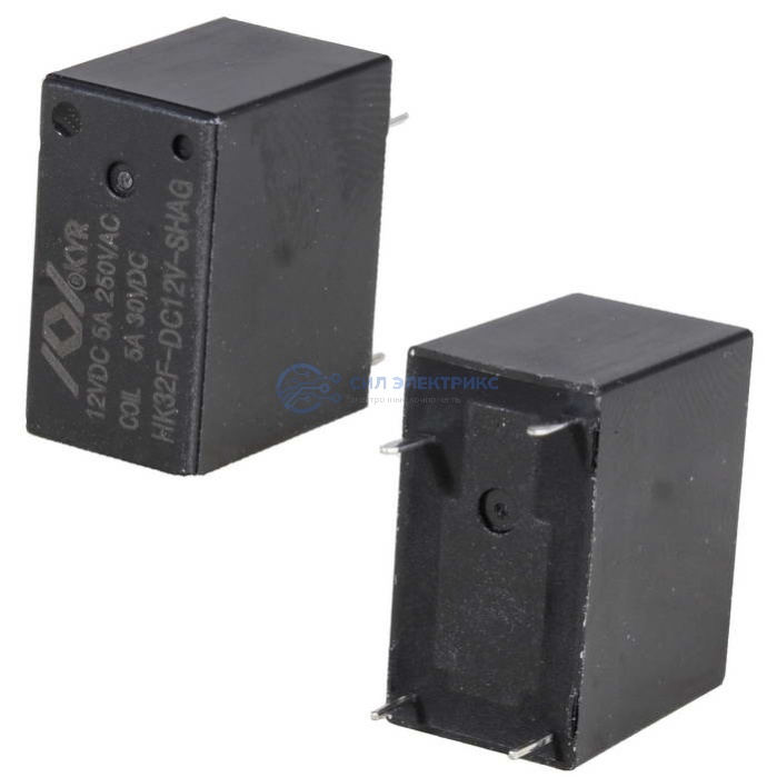 Реле HK32F-DC12V-SHAG, 12VDC, 5A, тип контактов: переключающий (DPDT), сила удержания: 95 г, рабочая температура: -40°C до +85°C фото Реле HK32F-DC12V-SHAG, 12VDC, 5A, тип контактов: переключающий (DPDT), сила удержания: 95 г, рабочая температура: -40°C до +85°C