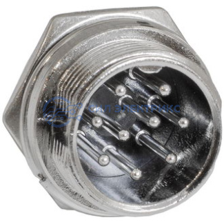 Разъем цилиндрический GX16M-9B фото Разъем цилиндрический GX16M-9B