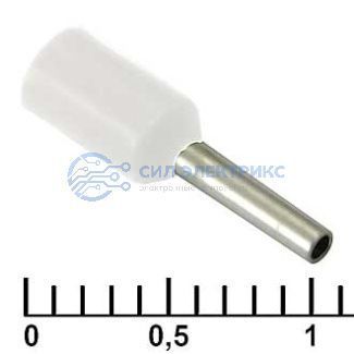 фото Наконечник на кабель DN00506 white (1x6mm)