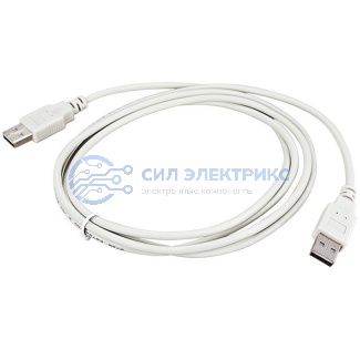 фото Кабель USB (шт. USB A - шт. USB A) 3 метра, серый REXANT