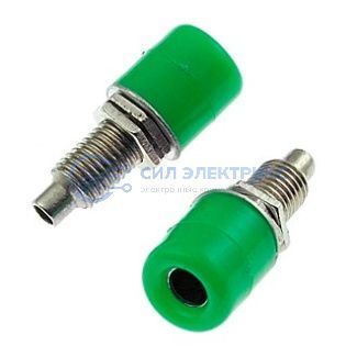фото Z011 4mm panel jack GREEN