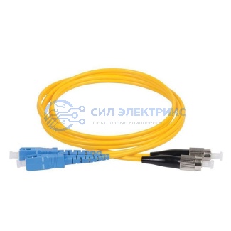 Патч-корд оптический (SM), 9/125 (OS2), SC/UPC-FC/UPC, (Duplex), 3мм, LSZH, 10м фото Патч-корд оптический (SM), 9/125 (OS2), SC/UPC-FC/UPC, (Duplex), 3мм, LSZH, 10м