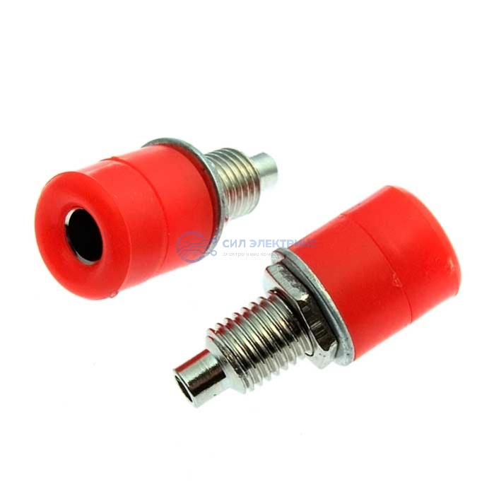 Штекер (гнездо, клемма) Z031 4mm Socket RED фото Штекер (гнездо, клемма) Z031 4mm Socket RED