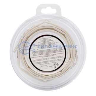 Трубка термоусаживаемая ТУТ нг 3,0/1,5мм, белая, ролик 2,44м REXANT фото Трубка термоусаживаемая ТУТ нг 3,0/1,5мм, белая, ролик 2,44м REXANT