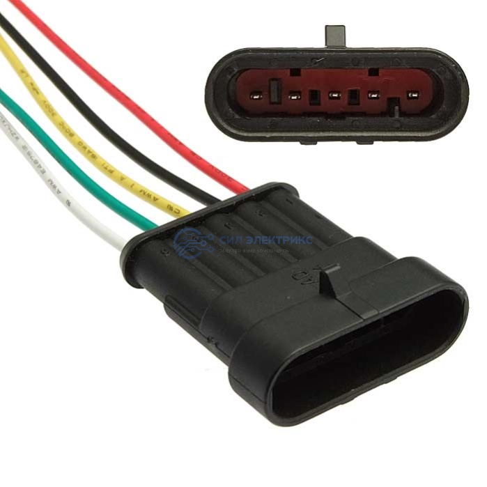 Разъём авт. соединитель DJ7051-1..5-11 (18AWG 200mm) фото Разъём авт. соединитель DJ7051-1..5-11 (18AWG 200mm)