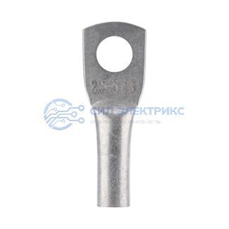 фото Наконечник медный луженый ТМЛ 2,5–5–2,6 (2,5мм² - Ø5мм) ГОСТ 7386-80 (в упак. 100шт) REXANT