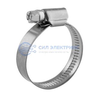 фото Хомут червячный 20-32/9-0,6мм, нержавеющая сталь W2, (50 шт/уп) REXANT