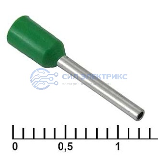 Наконечник на кабель DN00510 green (1x10mm) фото Наконечник на кабель DN00510 green (1x10mm)