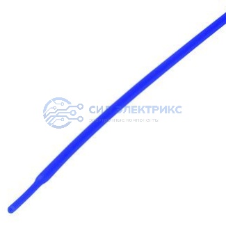 фото Трубка термоусаживаемая ТУТ нг 1,0/0,5мм, синяя, упаковка 50 шт. по 1м REXANT