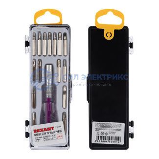 Набор отверток для точных работ 16 предметов REXANT фото Набор отверток для точных работ 16 предметов REXANT