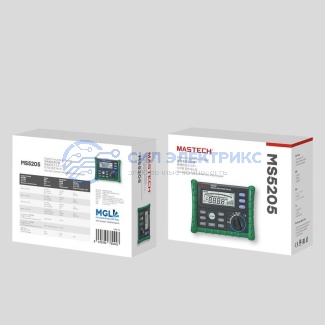 фото Измеритель сопротивления изоляции MS5203 MASTECH