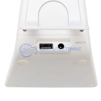 фото Светильник настольный REXANT Cloud LED 2700-6500К, встроенная беспроводная и проводная USB-зарядка устройств, диммер, гибкий поворот