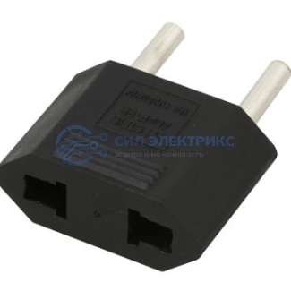 фото Сетевой переходник плоский «Тефаль» (черный) REXANT