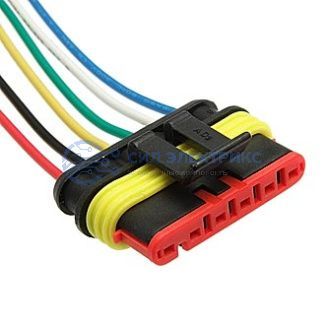 фото Разъём авт. соединитель DJ7061-1.5-21 (18AWG 200mm)