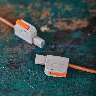 Клемма СМК 222-421R проходная разъемная 1 полюс серая 0,2-2,5/4мм² (50 шт/уп) REXANT фото Клемма СМК 222-421R проходная разъемная 1 полюс серая 0,2-2,5/4мм² (50 шт/уп) REXANT