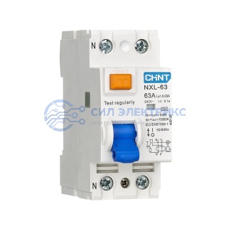 фото ВДТ (УЗО) NXL-63 2P 32А 100мА 6кА тип AC AX (R)