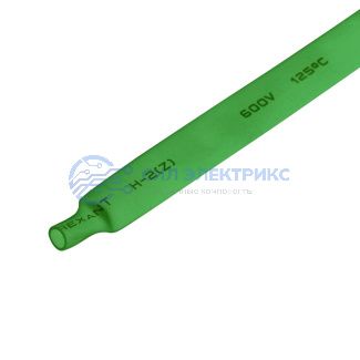 фото Трубка термоусаживаемая ТУТ нг 8,0/4,0мм, зеленая, упаковка 50 шт. по 1м REXANT