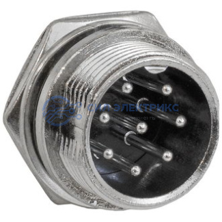 Разъем цилиндрический GX16M-8B фото Разъем цилиндрический GX16M-8B